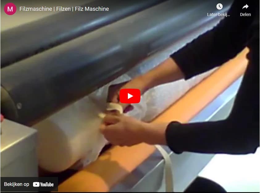 Video Felting Machine process